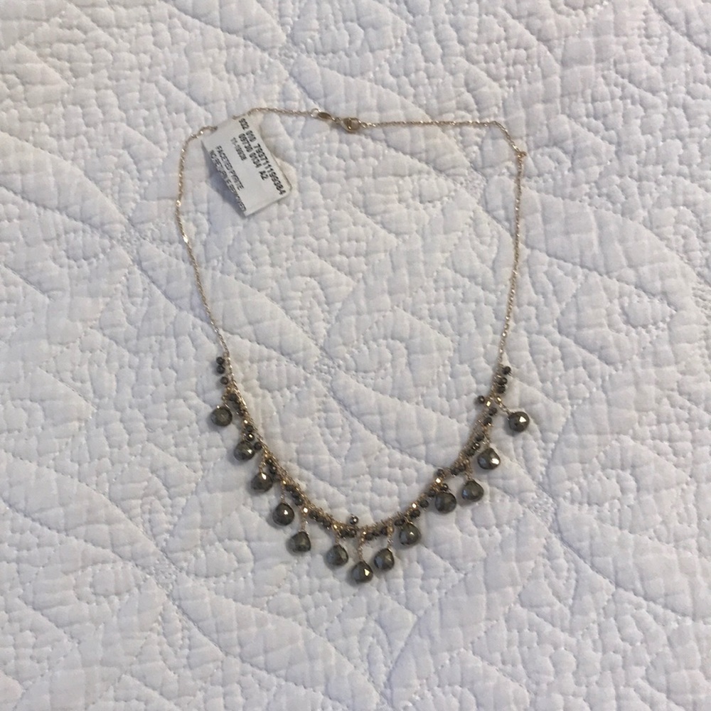 FACETED PYRITE NECKLACE